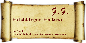 Feichtinger Fortuna névjegykártya